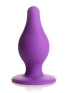Squeeze It Tapered Anal Plug Md Purple