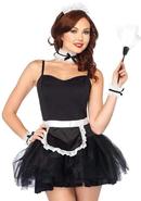 French Maid Kit 4pc Blk/wht