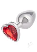 Jewel Small Ruby Heart Plug Red