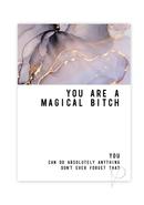 Magical Bitch Greeting Card